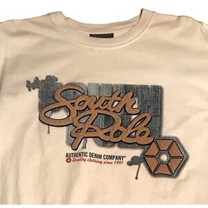 Vintage SOUTHPOLE Long Sleeve T Shirt  Authentic Denim co Y2K  size XL